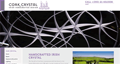 Desktop Screenshot of corkcrystal.ie